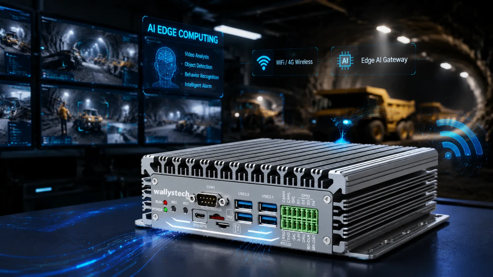 Wallys AI Edge AI Solution 70 TOPS Edge Computing Gateway
